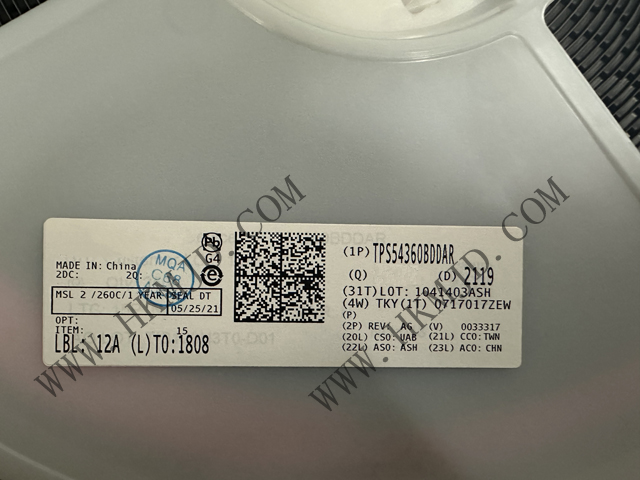 （分銷TI）電源IC TPS54360BDDAR 60V 輸入、3.5A 降壓直流/直流轉(zhuǎn)換器