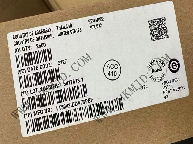 【出售】LT3042IDD (ADI) 20V、200mA、超低噪聲、超高 PSRR RF 線性穩(wěn)壓器