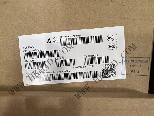 DC/DC開關轉換器Infineon TDA21472 70A、1.5MHz 開關頻率