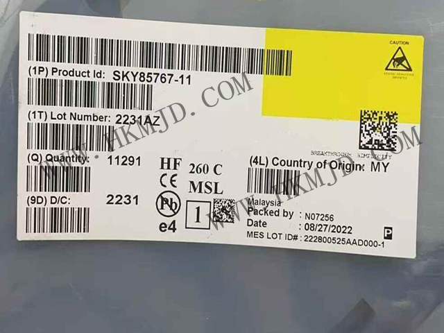 現(xiàn)貨供應(yīng)【SKY85767-11】高性能WiFi 6前端模塊（FEM），34.5dB高增益